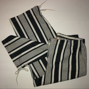 Talbots Stretch Capris w/Ankle Lace-Ups, Sz 12